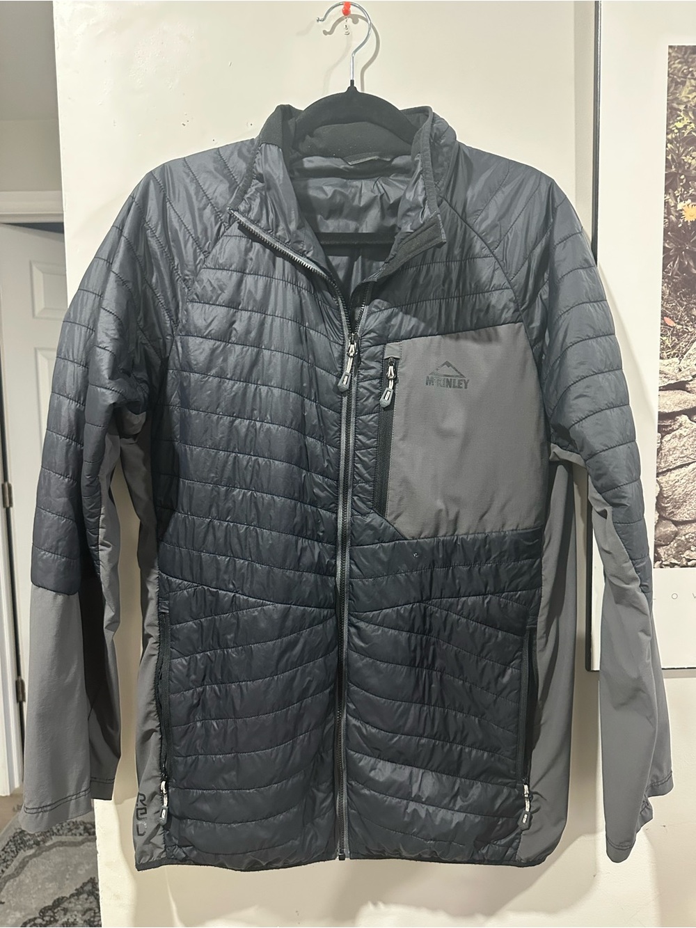 Men's Quilted Insulated Jacket — Charcoal Gray